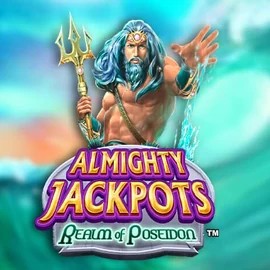 Almighty Jackpots – Realm of Poseidon game by Novomatic – logo hosted on Rony Casino