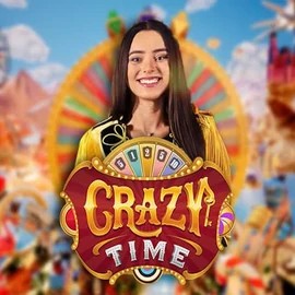 Logo of Crazy Time from Evolution at Rony Casino