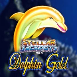 Dolphin Gold with Stellar Jackpots slot visual from Lightning Box Game available on ronycasinoo.co.nl